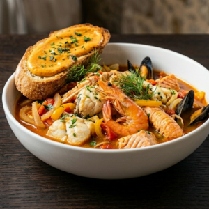 Bouillabaise mit Sauce-Rouille