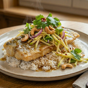 Dorade Thaistyle mit Mangosalat
