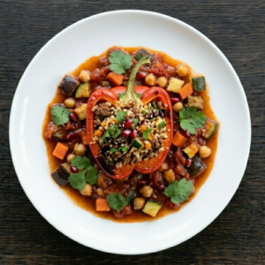 Gefüllte Peperoni mit Rind und Bulgur