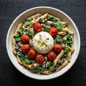 Penne mit Trüffel und Burrata