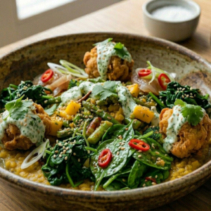 Linsen Dal mit Blumenkohl Pakora