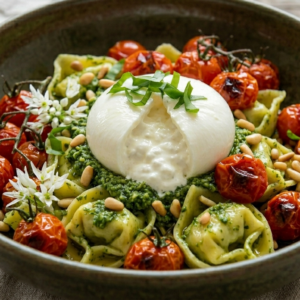 Tortelloni mit Bärlauchpesto