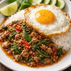 Pad Krapow mit Thaibasilikum