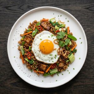 Nasi Goreng mit Schwein
