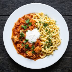 Szegediner Gulasch vom Schwein